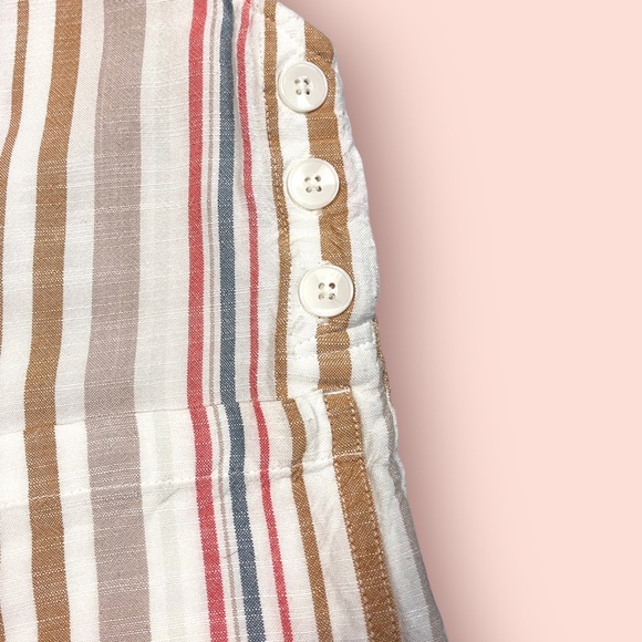 🎉HP!🎉Volcom striped romper in cream, grey-teal, peach/pink and tan. Size XS 🌺 - Picture 7 of 13